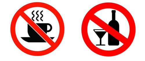 Запрет кофе и алкоголя